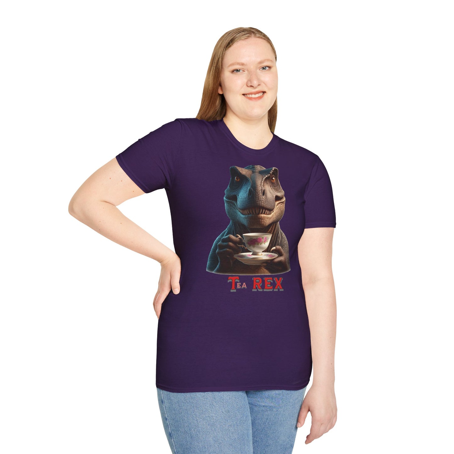 " Tea - Rex " Unisex Softstyle T-Shirt