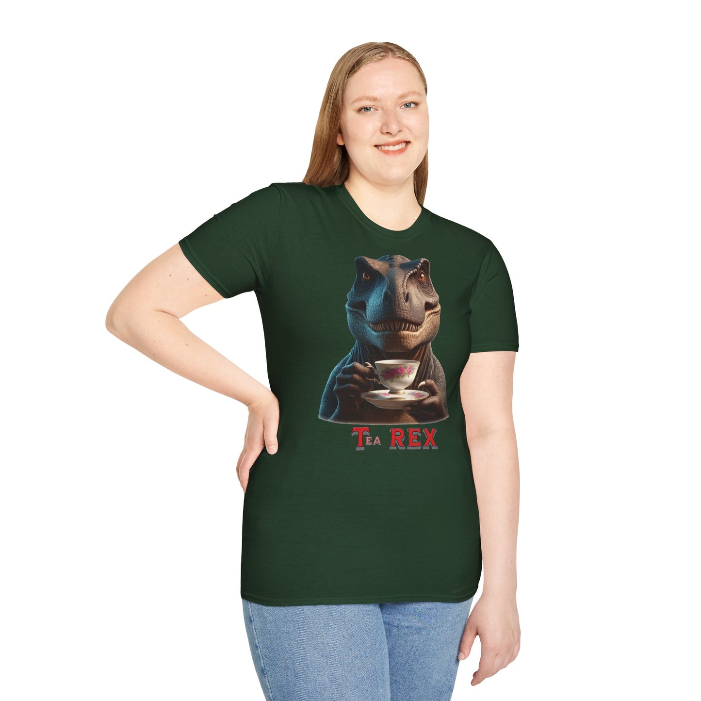 " Tea - Rex " Unisex Softstyle T-Shirt