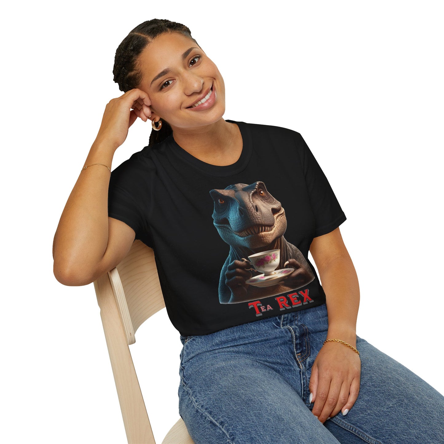 " Tea - Rex " Unisex Softstyle T-Shirt