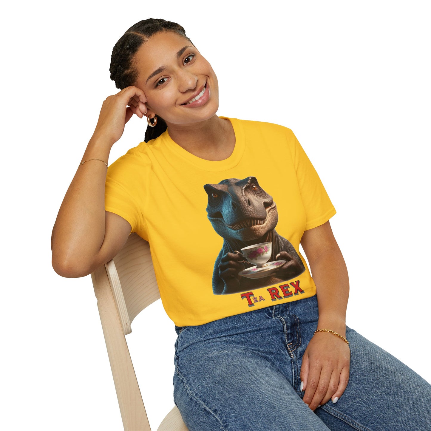 " Tea - Rex " Unisex Softstyle T-Shirt