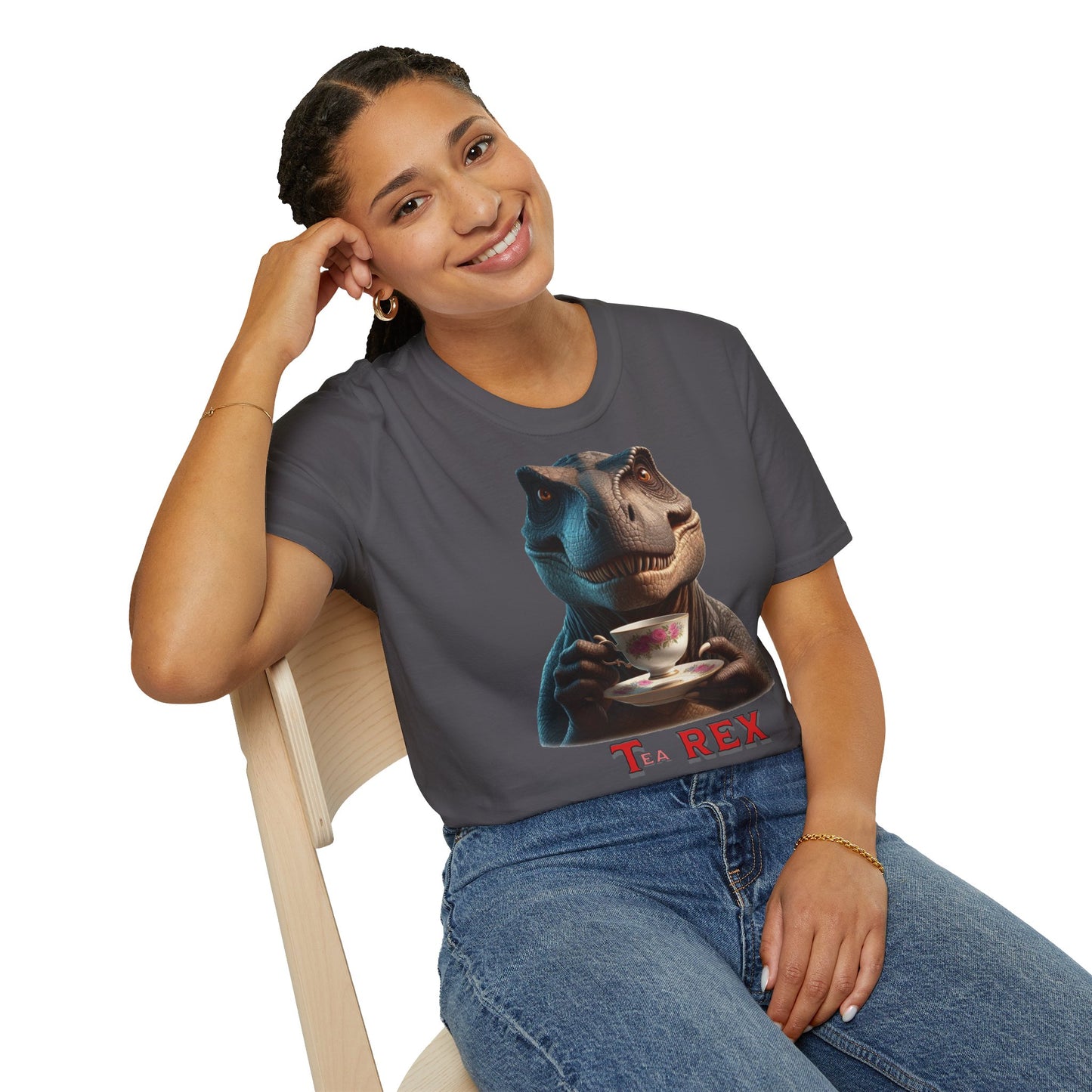 " Tea - Rex " Unisex Softstyle T-Shirt