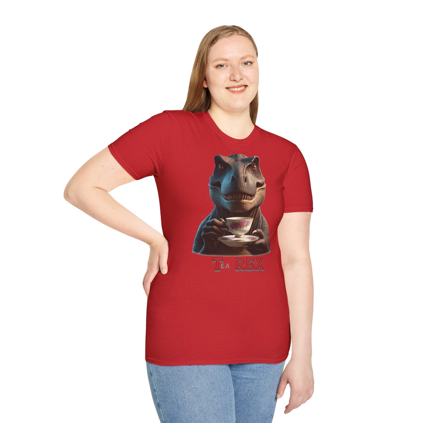 " Tea - Rex " Unisex Softstyle T-Shirt