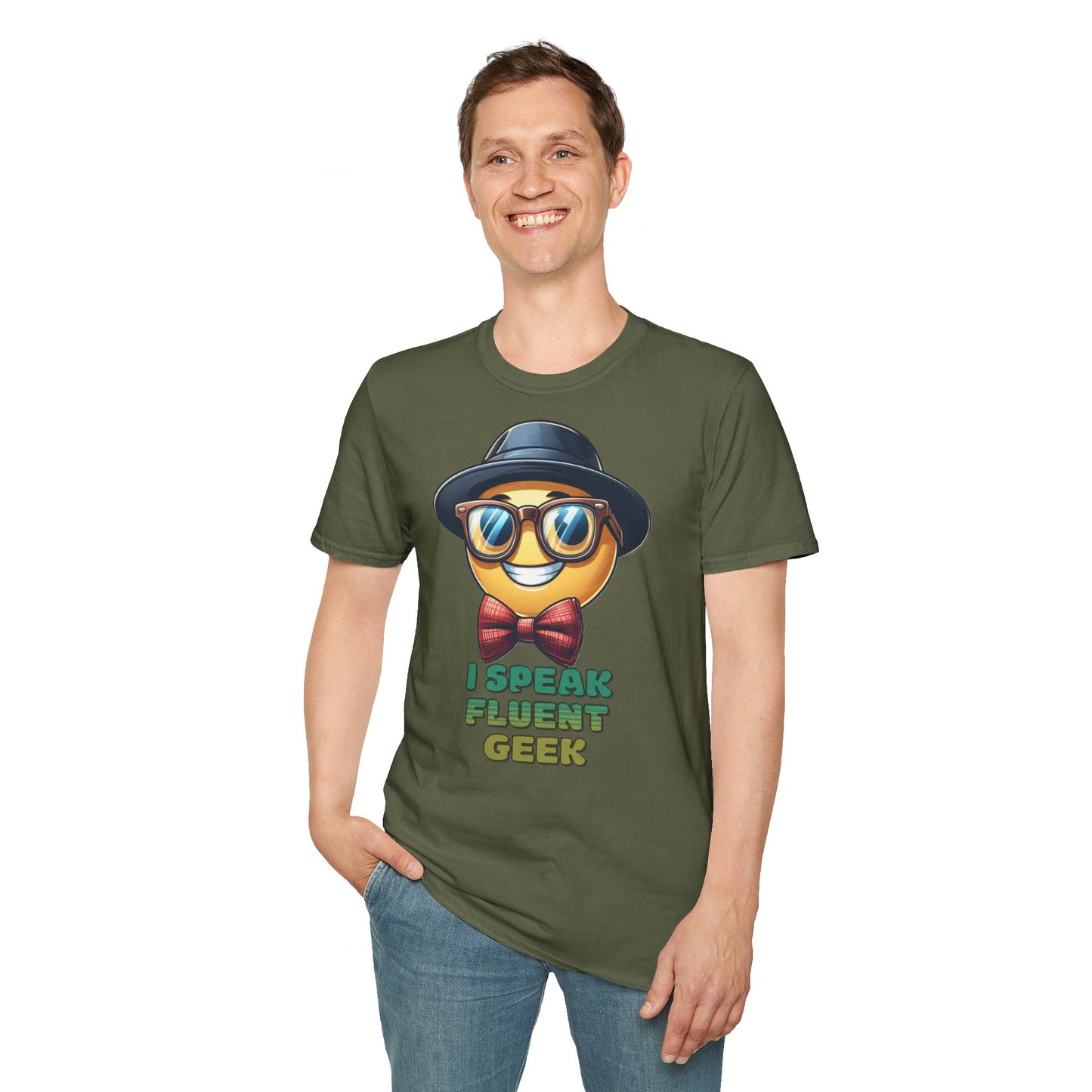 "I Speak Fluent Geek" - Unisex Softstyle T-Shirt