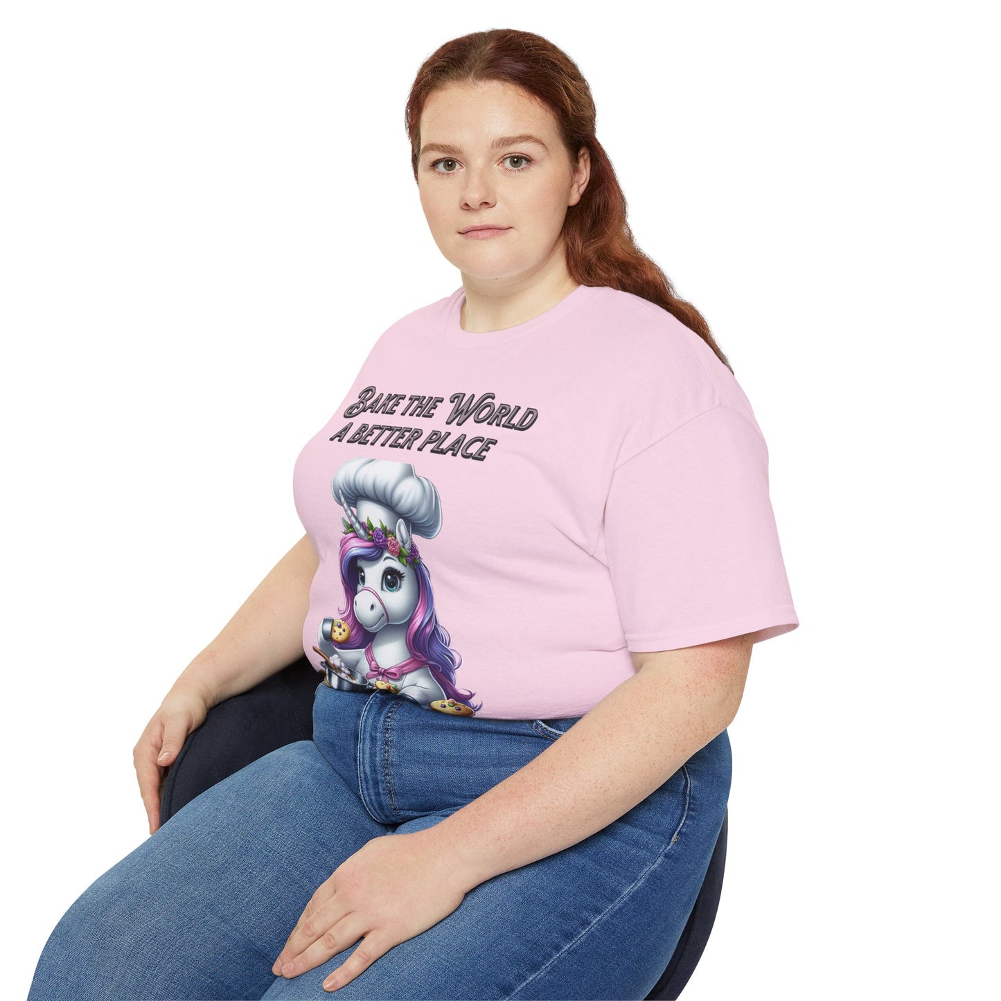 "Bake the World a Better Place" Unicorn - Unisex Ultra Cotton Tee