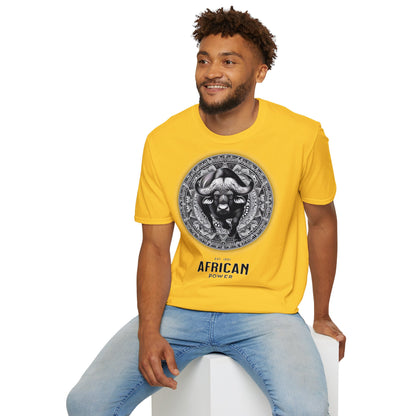 African Power " Buffallo " - Unisex Softstyle T-Shirt