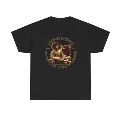 Copy of Buffalo Soldiers 'Never Forget' Tee — Vintage Military Tribute T-Shirt