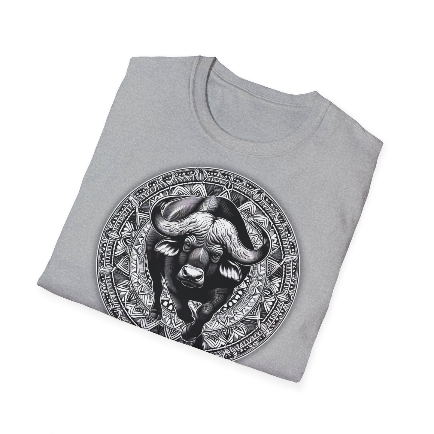 African Power " Buffallo " - Unisex Softstyle T-Shirt