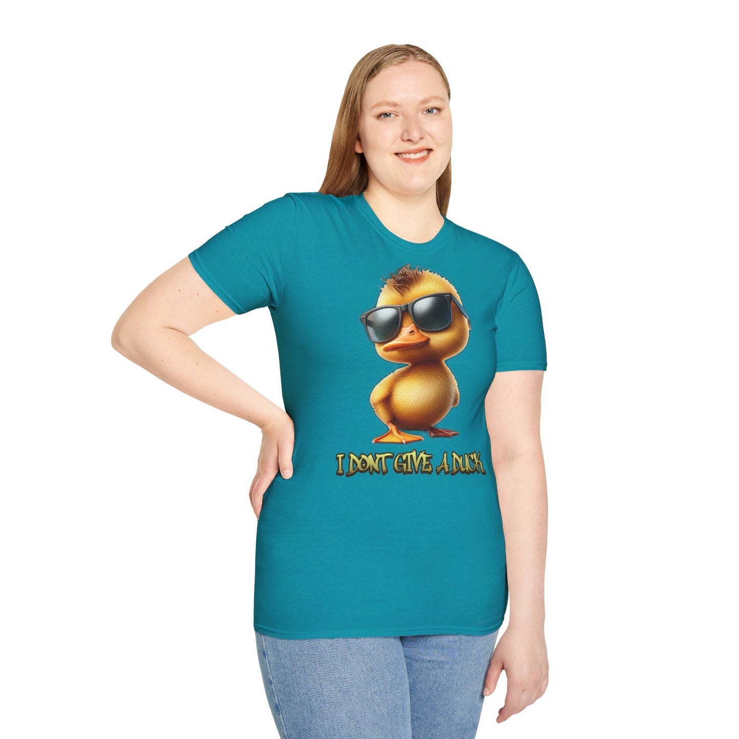 " I dont give a duck " Unisex Softstyle T-Shirt