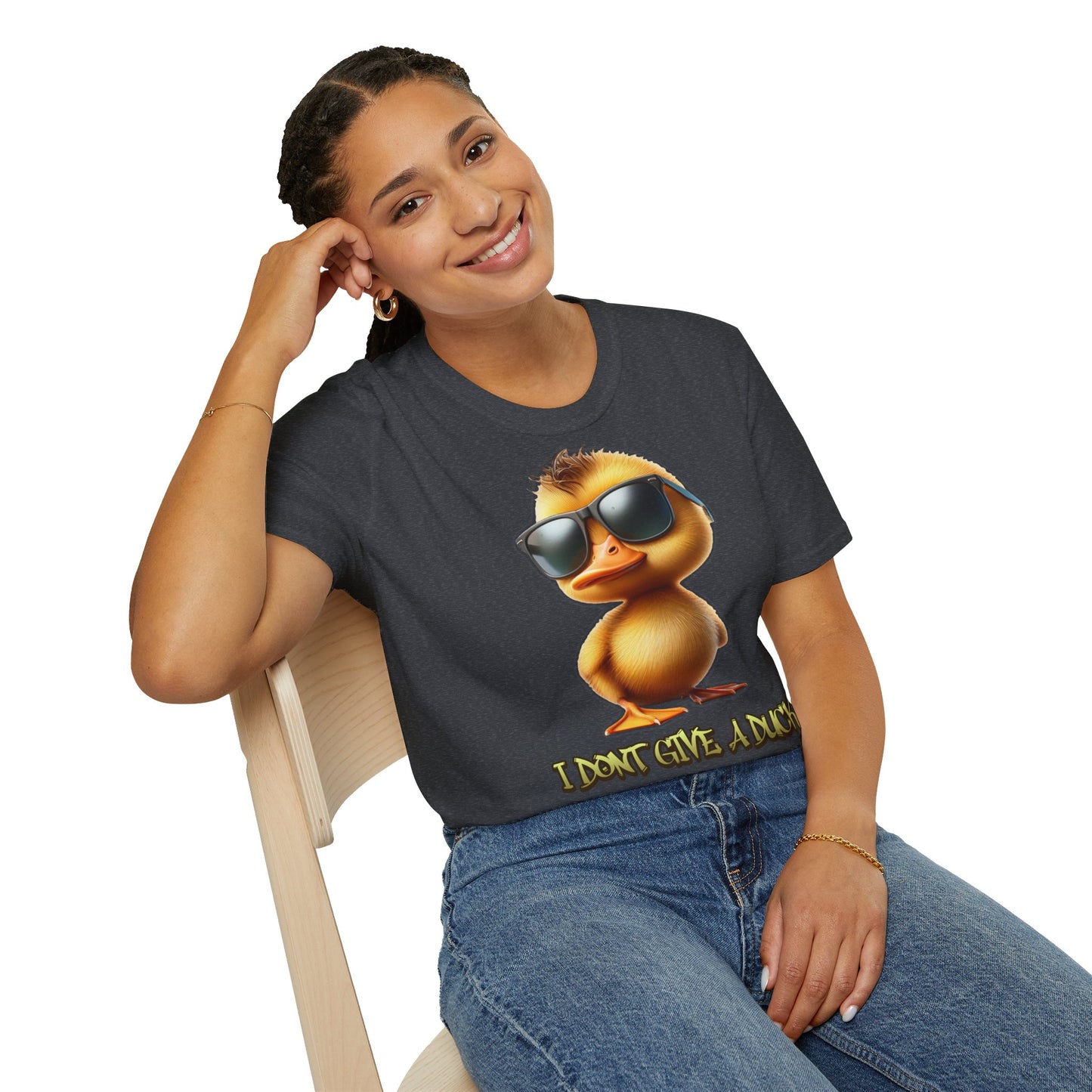 " I dont give a duck " Unisex Softstyle T-Shirt