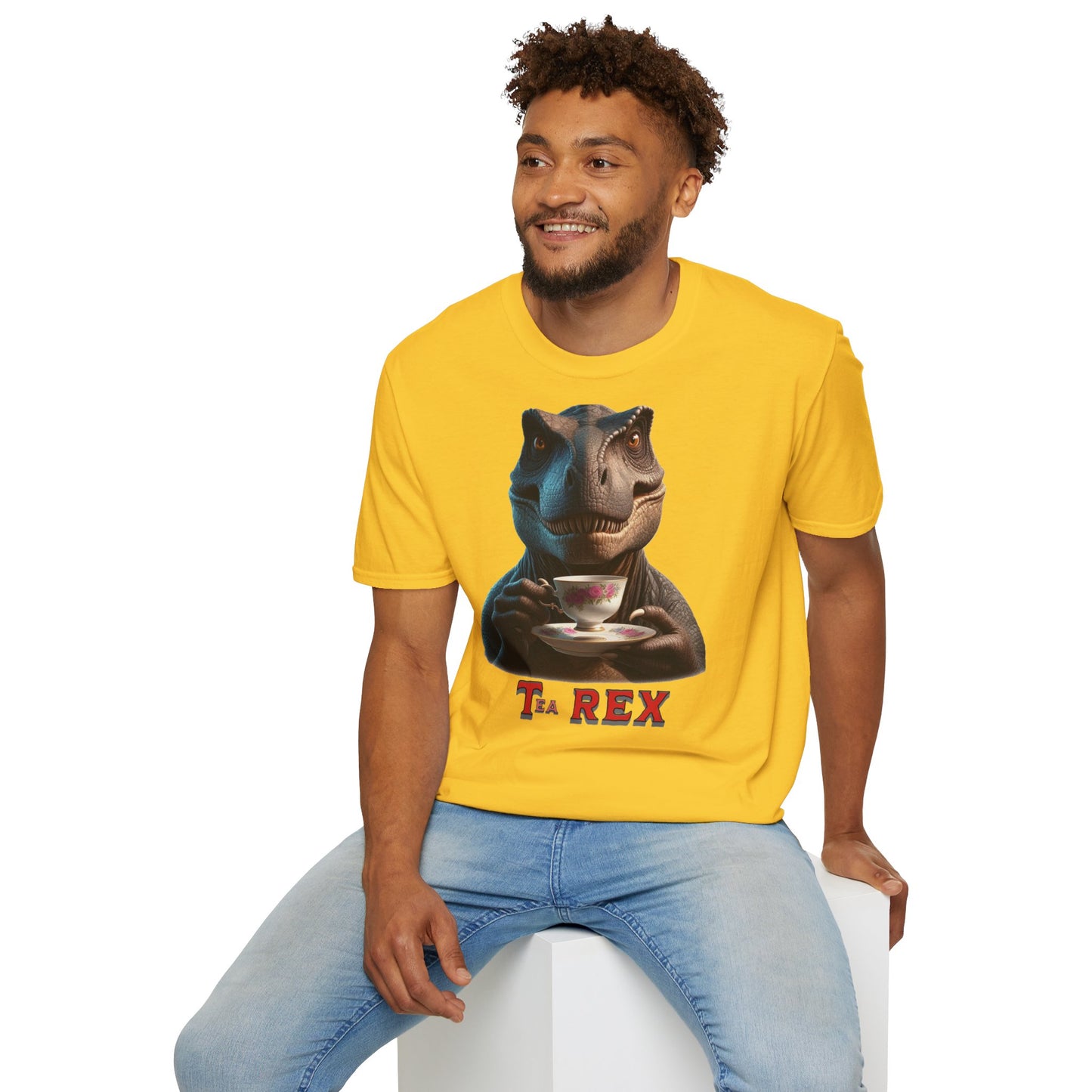 " Tea - Rex "  Unisex Softstyle T-Shirt