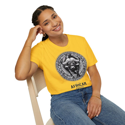 African Power " Buffallo " - Unisex Softstyle T-Shirt