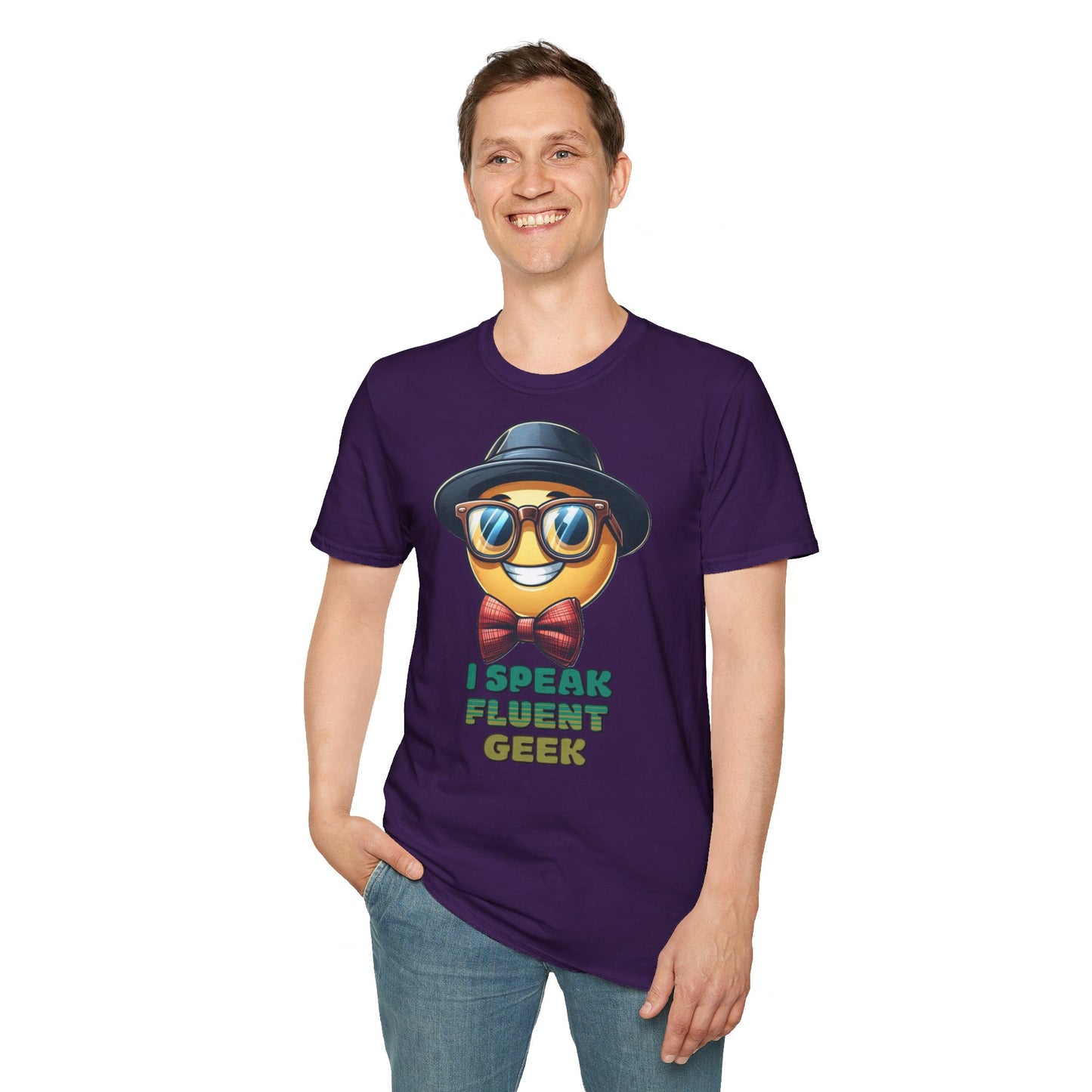 "I Speak Fluent Geek" - Unisex Softstyle T-Shirt