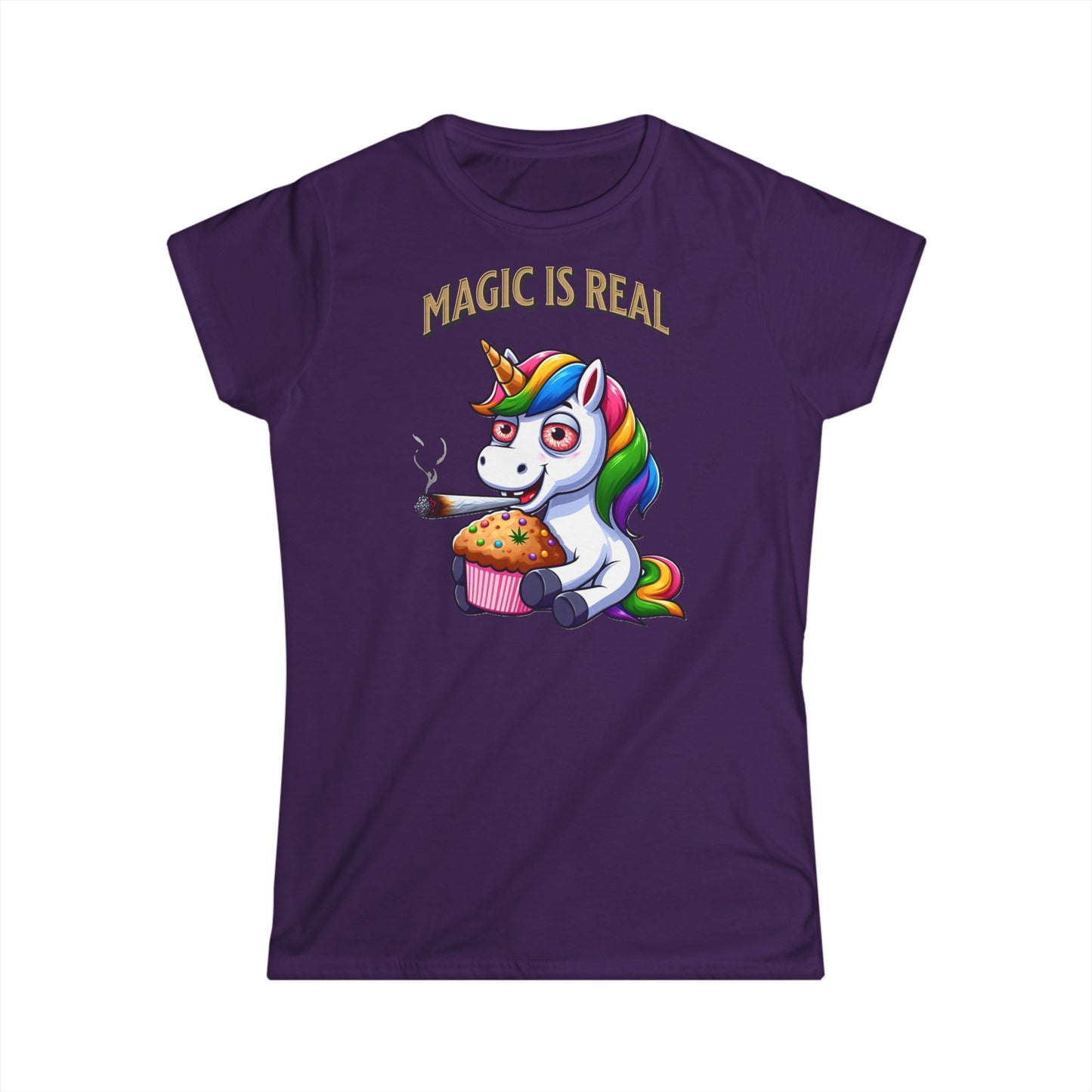 "Magic Is Real" Unicorn - Women's Softstyle Tee