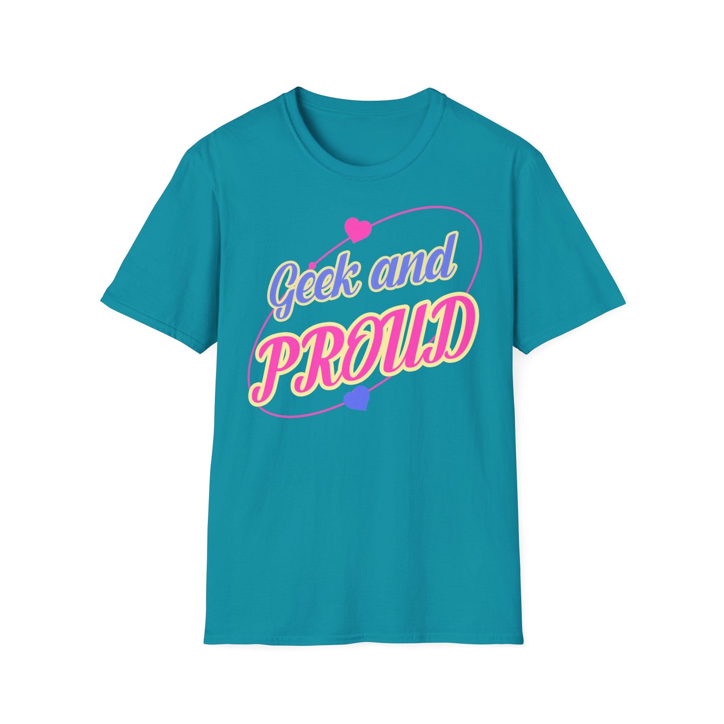 "Geek and Proud" - Unisex Softstyle T-Shirt