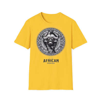 African Power " Buffallo " - Unisex Softstyle T-Shirt