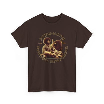 Copy of Buffalo Soldiers 'Never Forget' Tee — Vintage Military Tribute T-Shirt