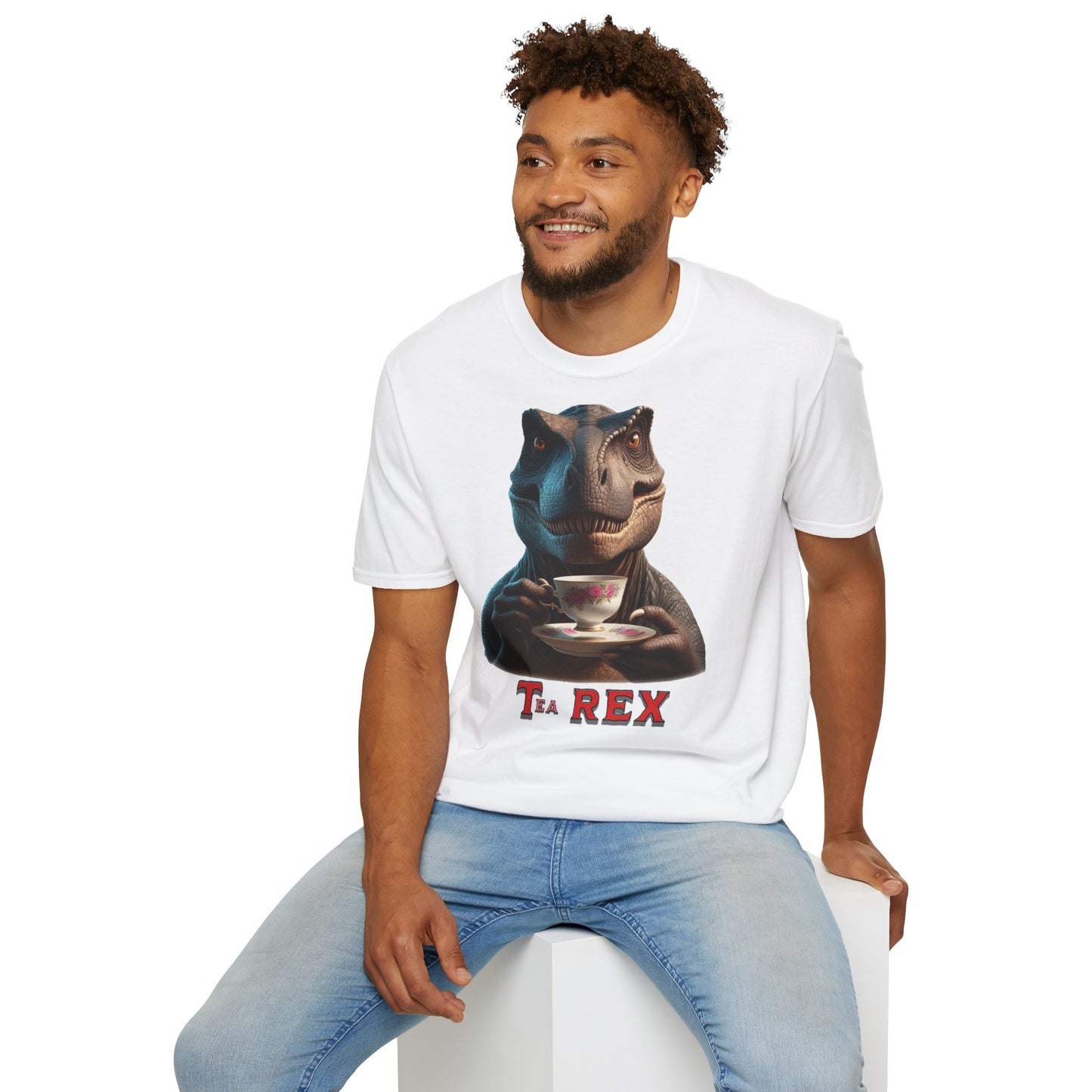 " Tea - Rex "  Unisex Softstyle T-Shirt