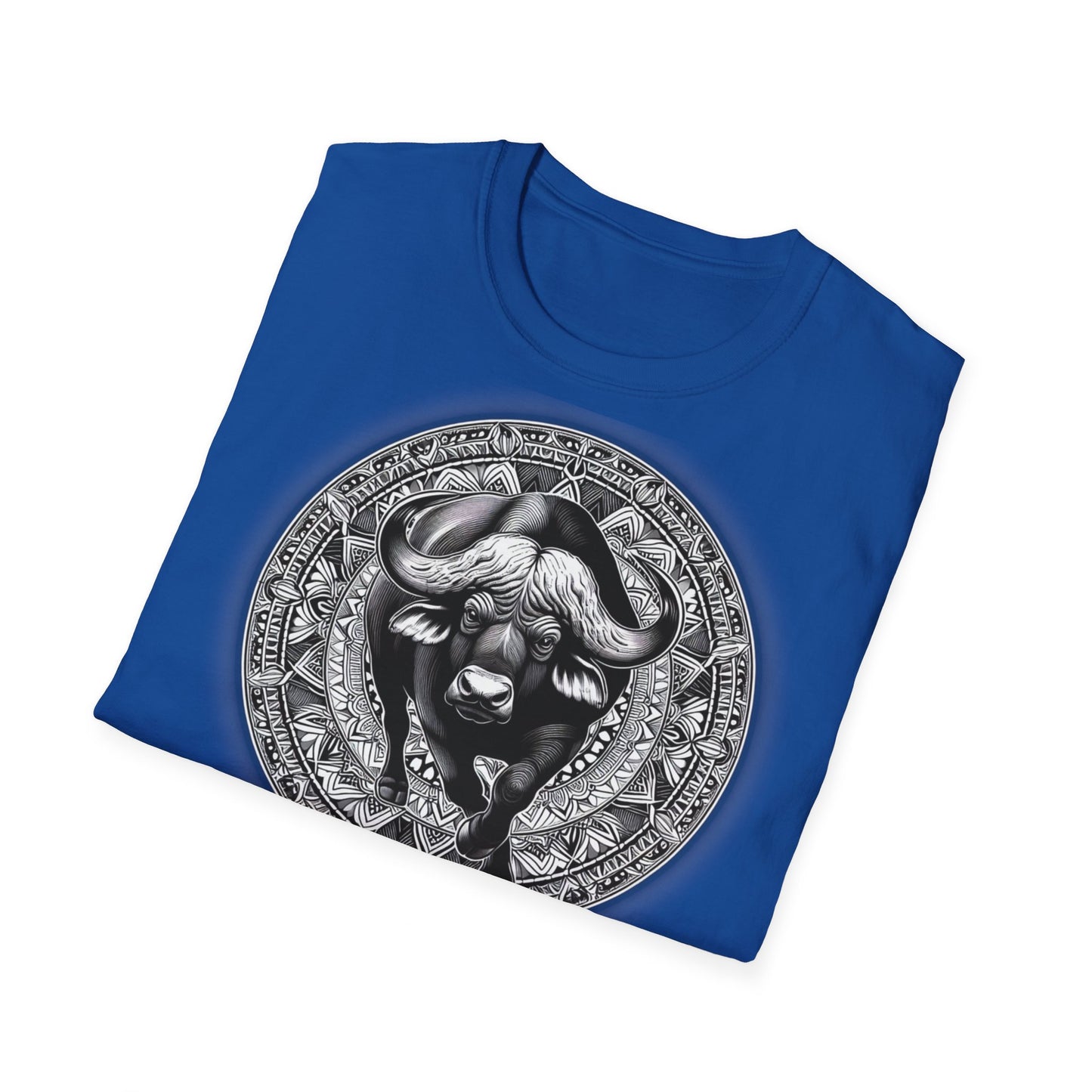 African Power " Buffallo " - Unisex Softstyle T-Shirt