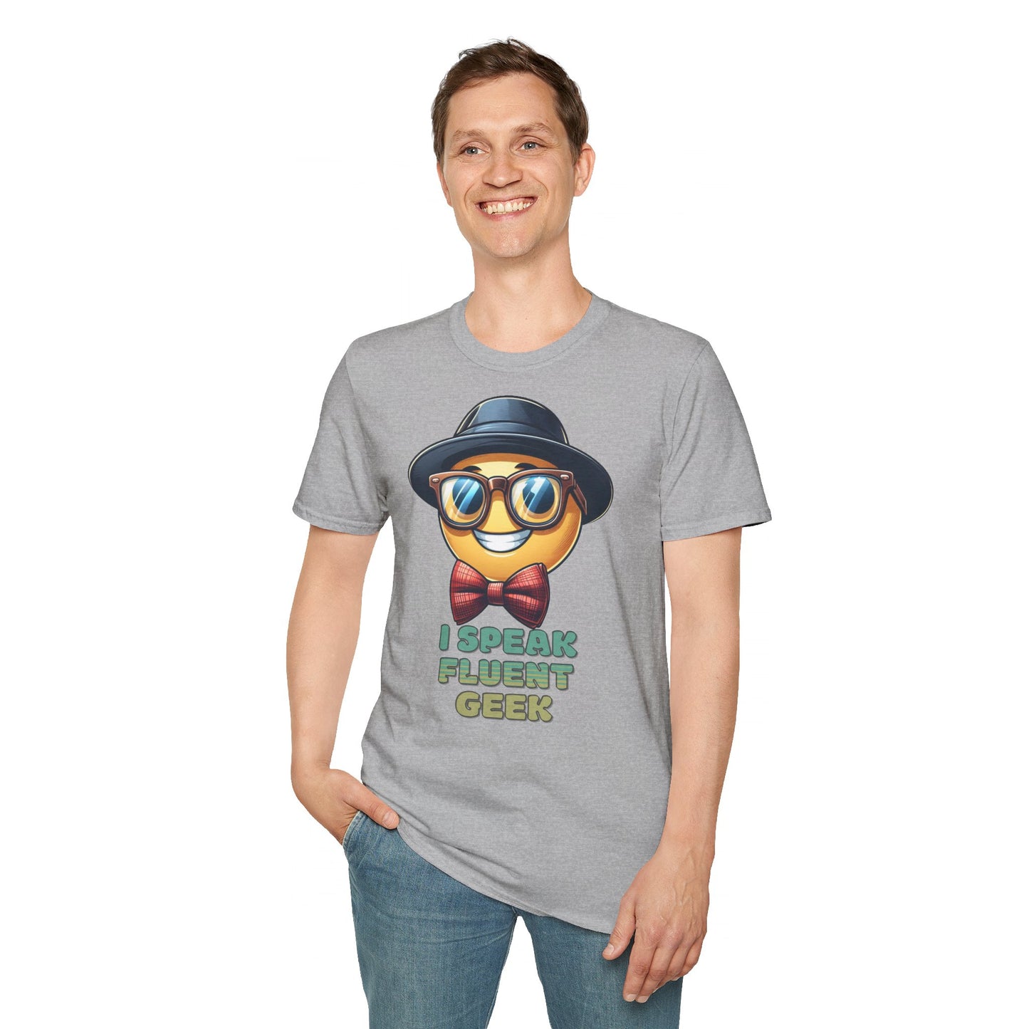 "I Speak Fluent Geek" - Unisex Softstyle T-Shirt