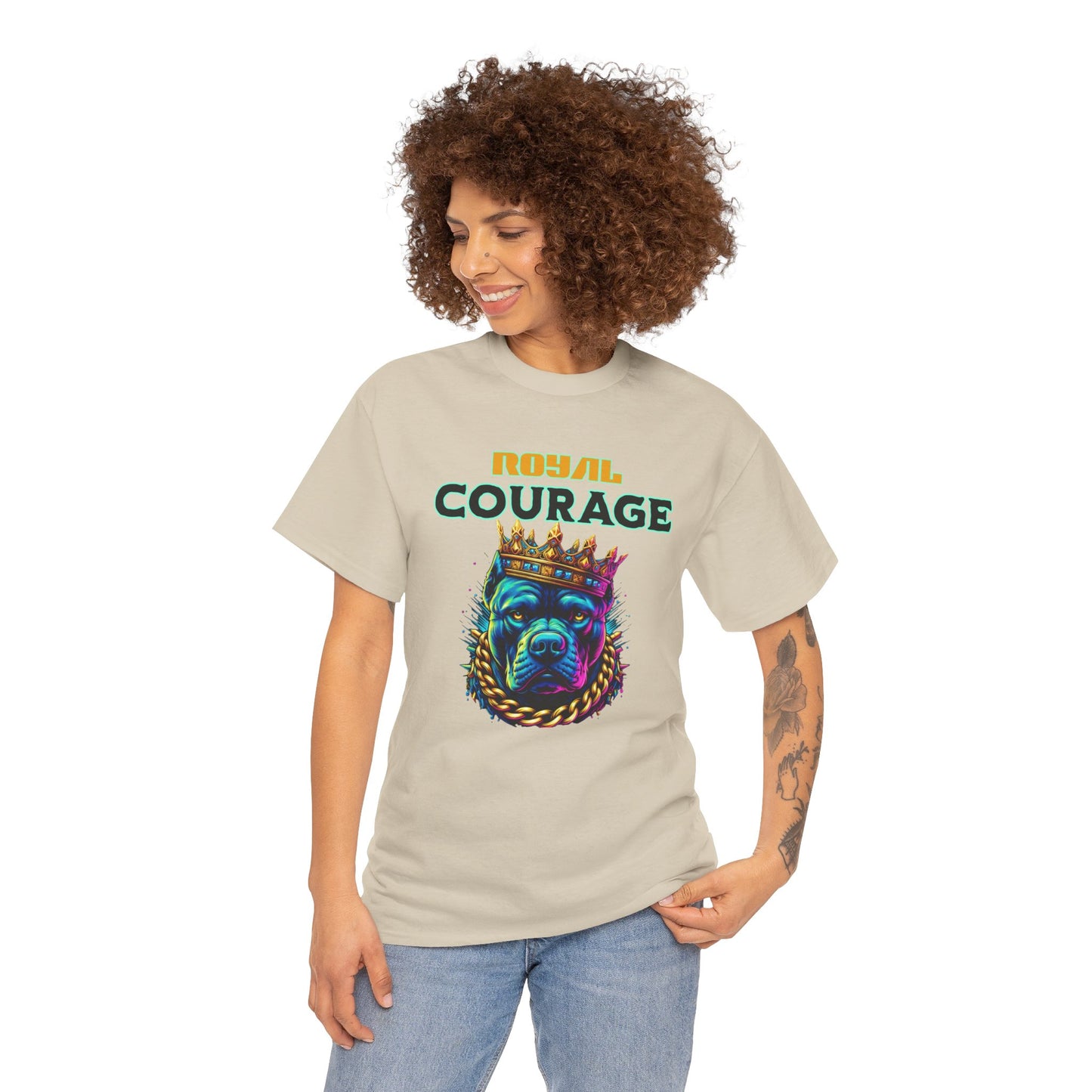 "Royal Courage"  - Unisex Heavy Cotton Tee