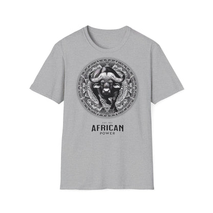 African Power " Buffallo " - Unisex Softstyle T-Shirt