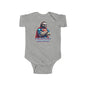 "Slow and Steady Saves the Day" Superhero Sloth Infant Fine Jersey Bodysuit