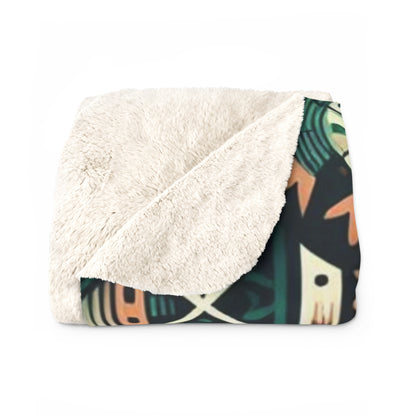 Westafrican pattern inspired  - Sherpa Fleece Blanket