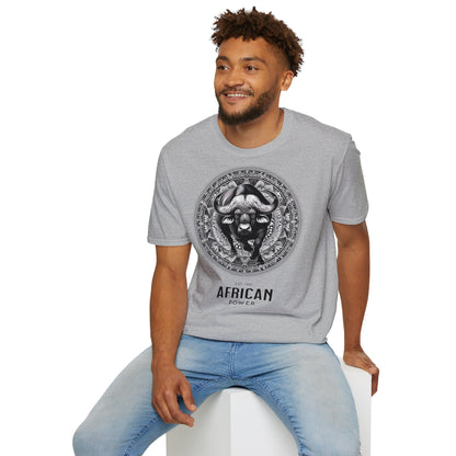 African Power " Buffallo " - Unisex Softstyle T-Shirt