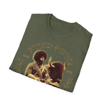 "Buffalo Soldier - Never Forget - Never Surrender" - Unisex Softstyle T-Shirt