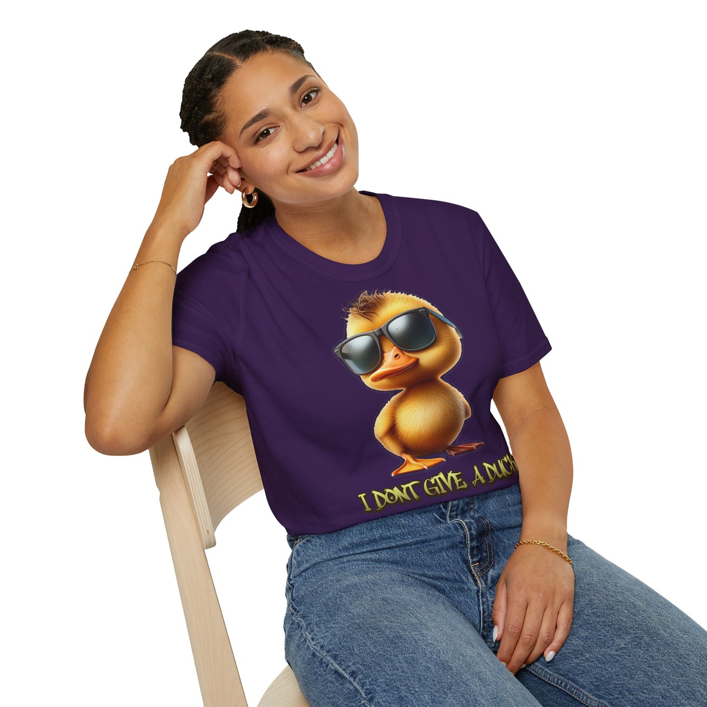 " I dont give a duck " Unisex Softstyle T-Shirt