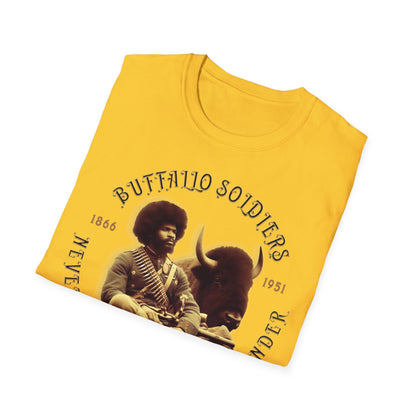 "Buffalo Soldier - Never Forget - Never Surrender" - Unisex Softstyle T-Shirt