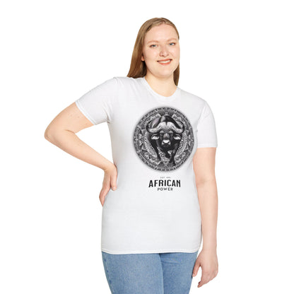 African Power " Buffallo " - Unisex Softstyle T-Shirt