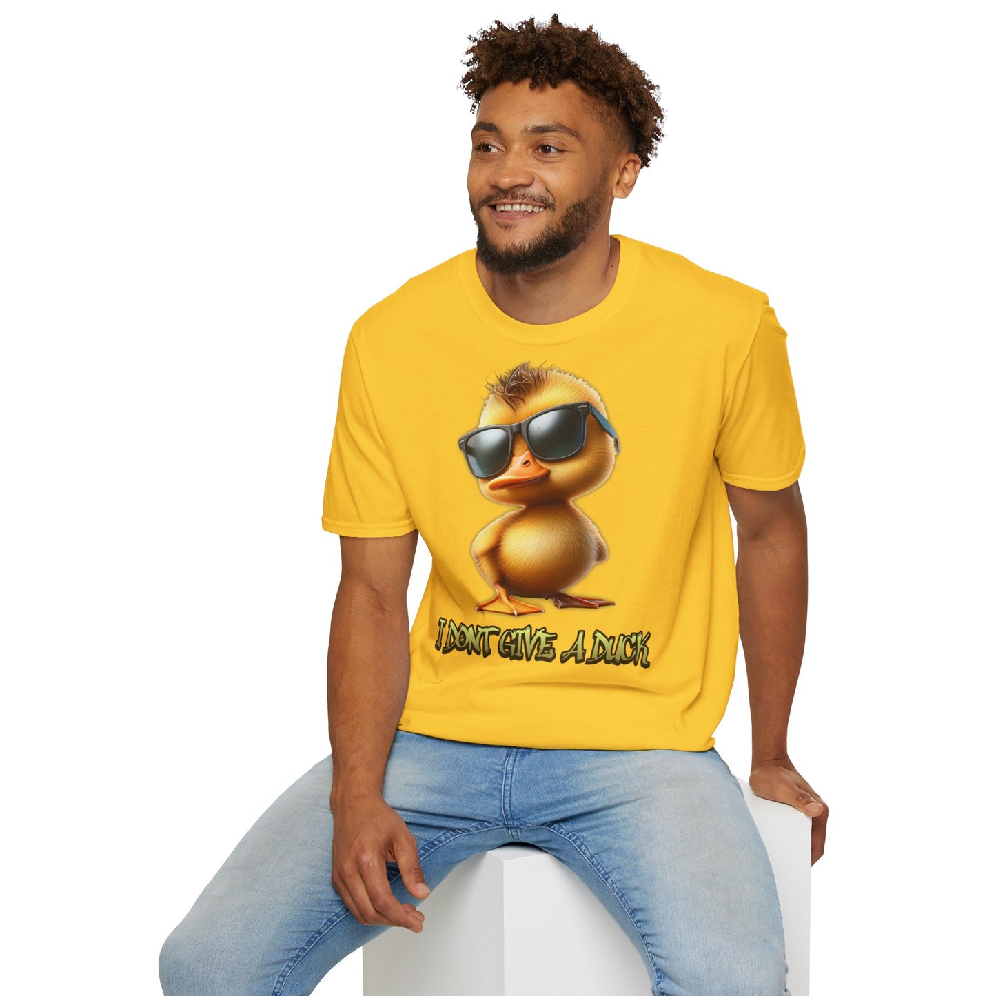 " I dont give a duck " Unisex Softstyle T-Shirt