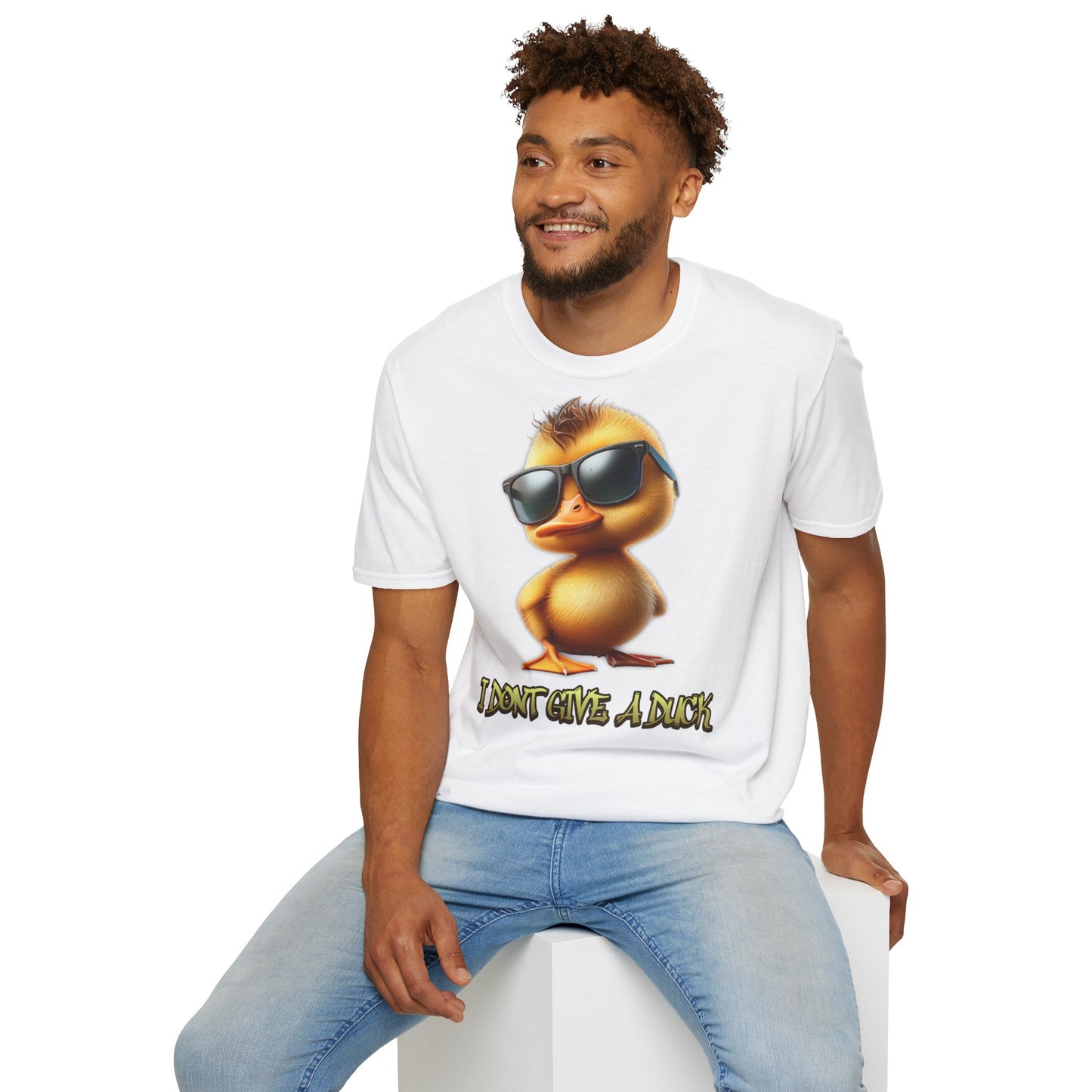 " I dont give a duck " Unisex Softstyle T-Shirt