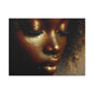 African Woman , Gold , Bronze, Black , abstract Impressionism , Giclée Print Canvas