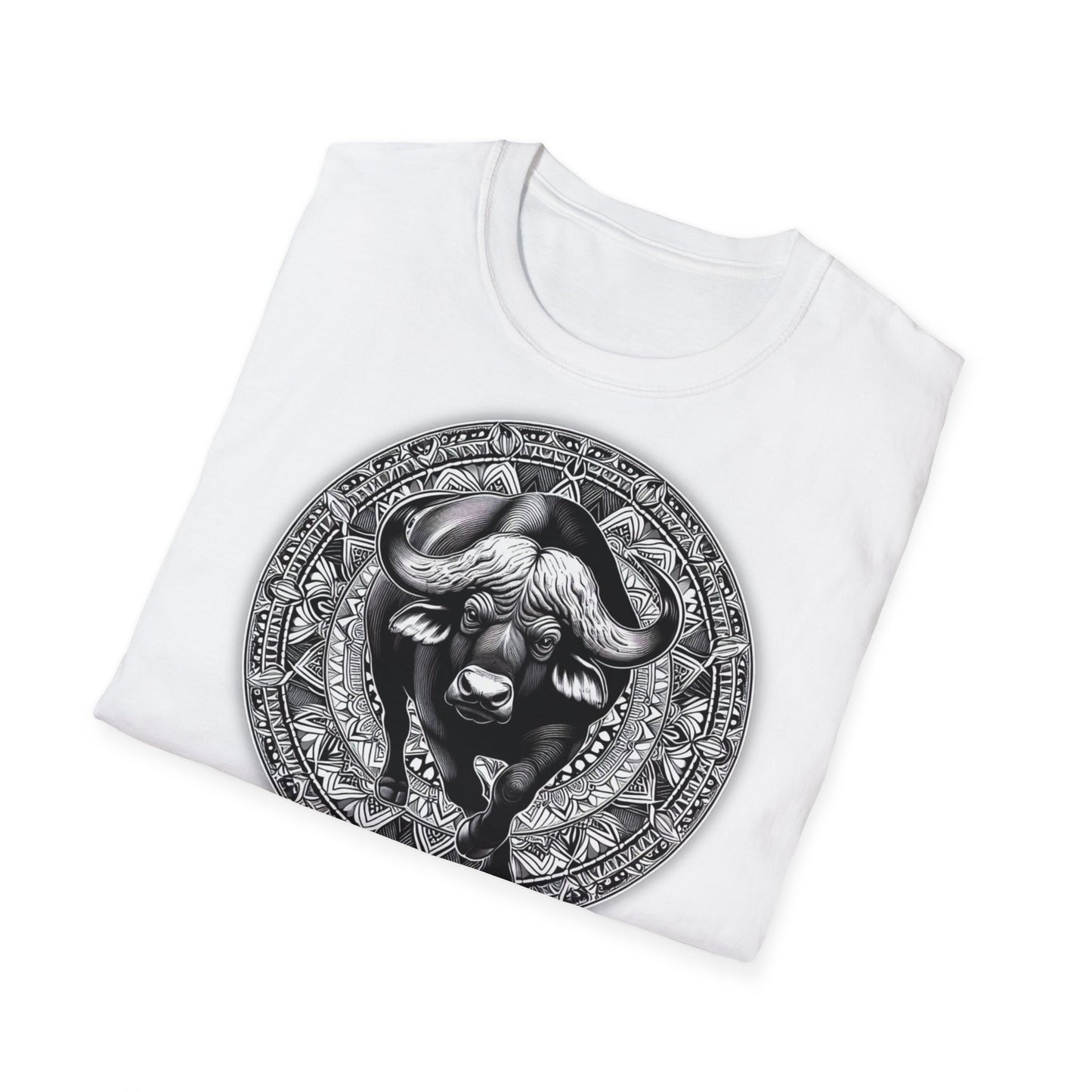 African Power " Buffallo " - Unisex Softstyle T-Shirt