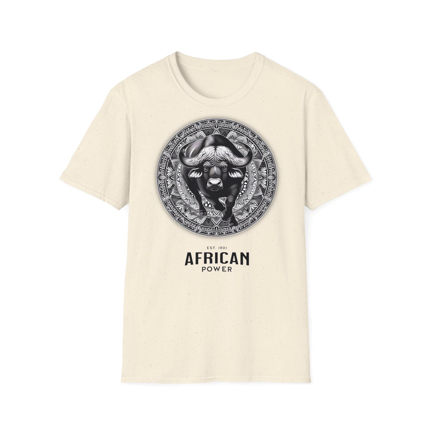 African Power " Buffallo " - Unisex Softstyle T-Shirt