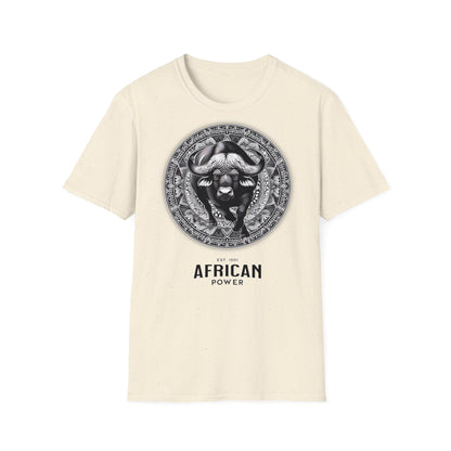 African Power " Buffallo " - Unisex Softstyle T-Shirt