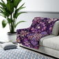 Westafrican inspired patterned Sherpa Fleece Blanket