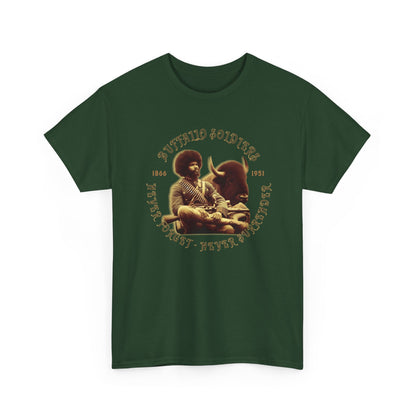 Copy of Buffalo Soldiers 'Never Forget' Tee — Vintage Military Tribute T-Shirt