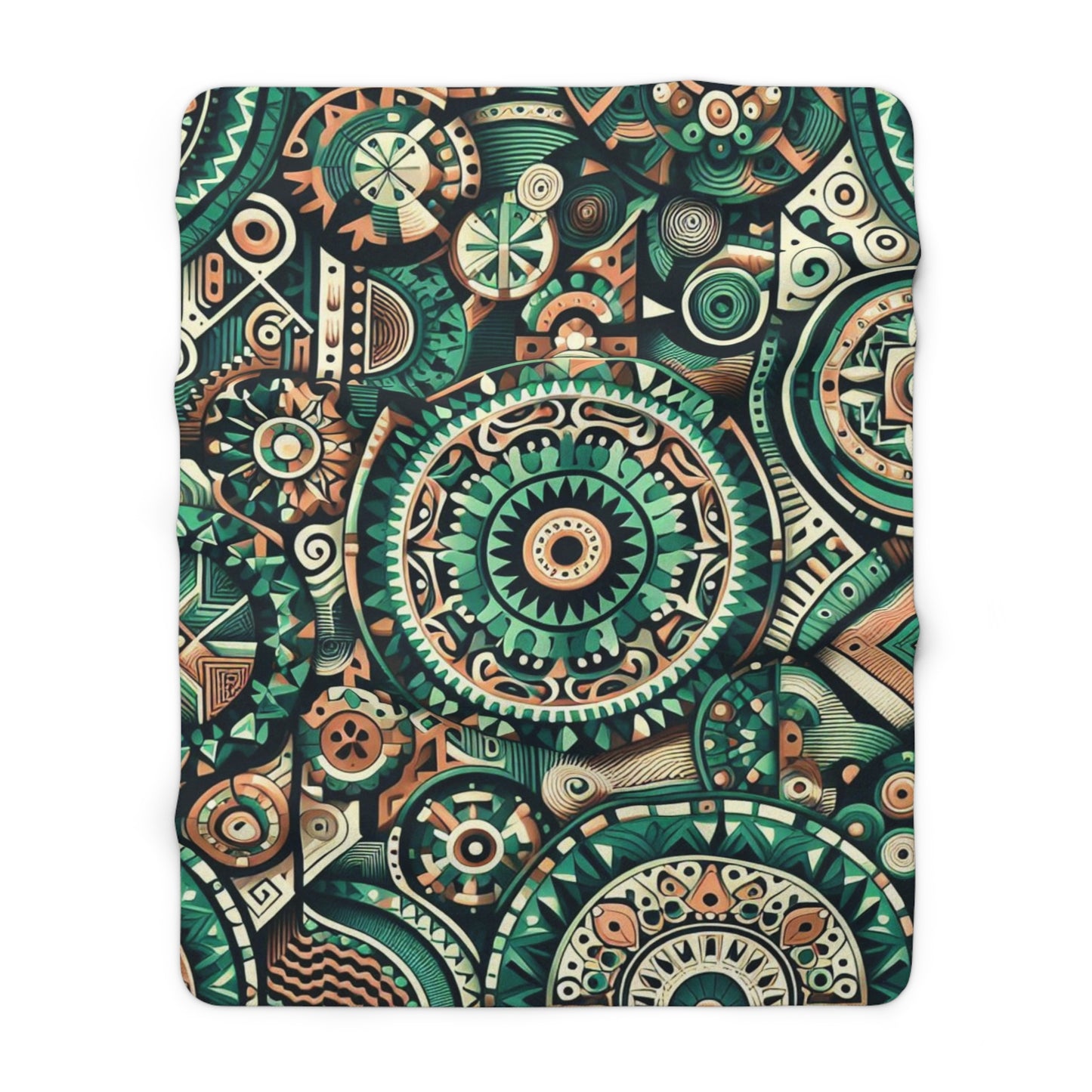 Westafrican pattern inspired  - Sherpa Fleece Blanket