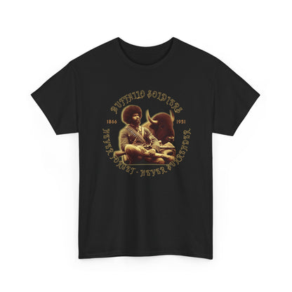 Copy of Buffalo Soldiers 'Never Forget' Tee — Vintage Military Tribute T-Shirt