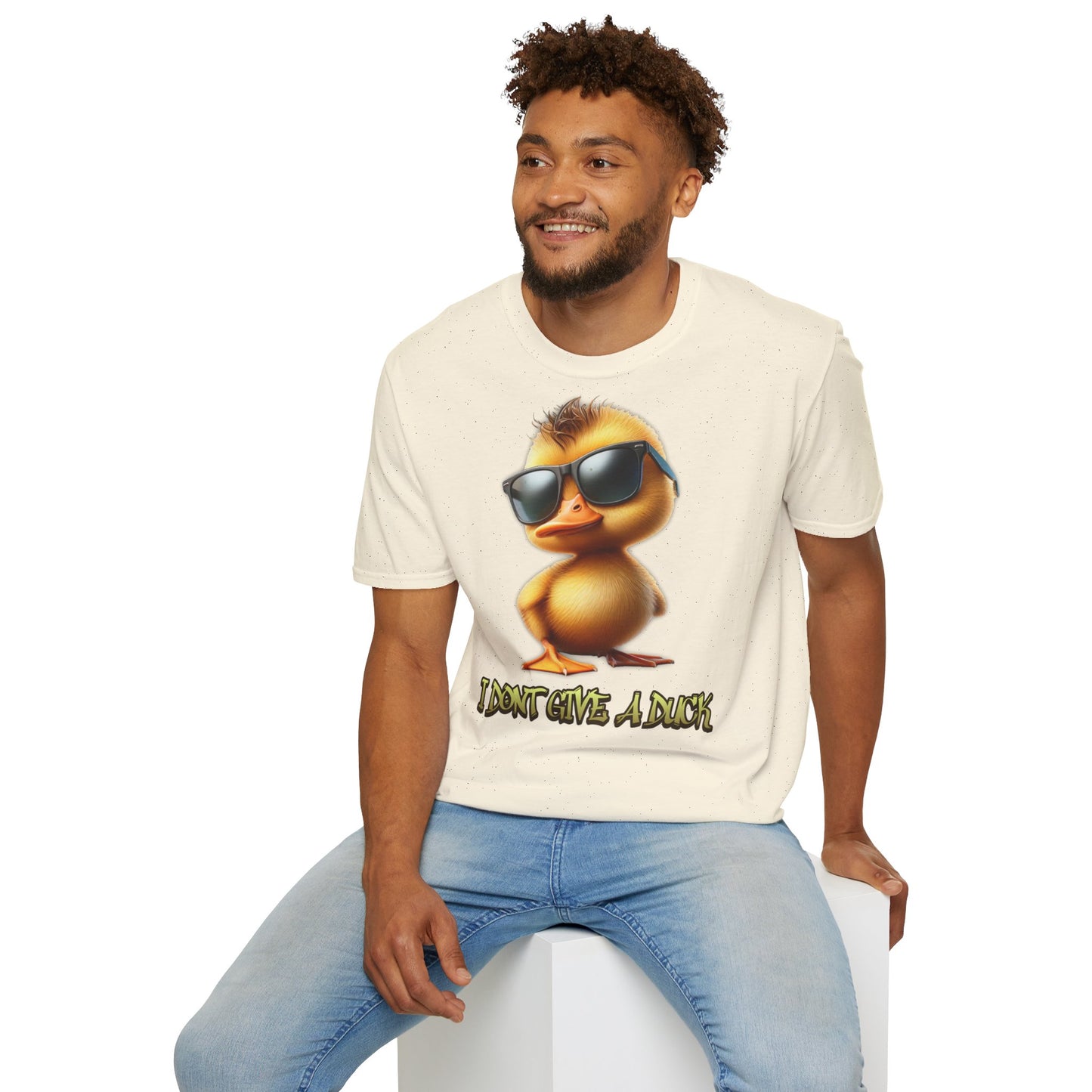 " I dont give a duck " Unisex Softstyle T-Shirt