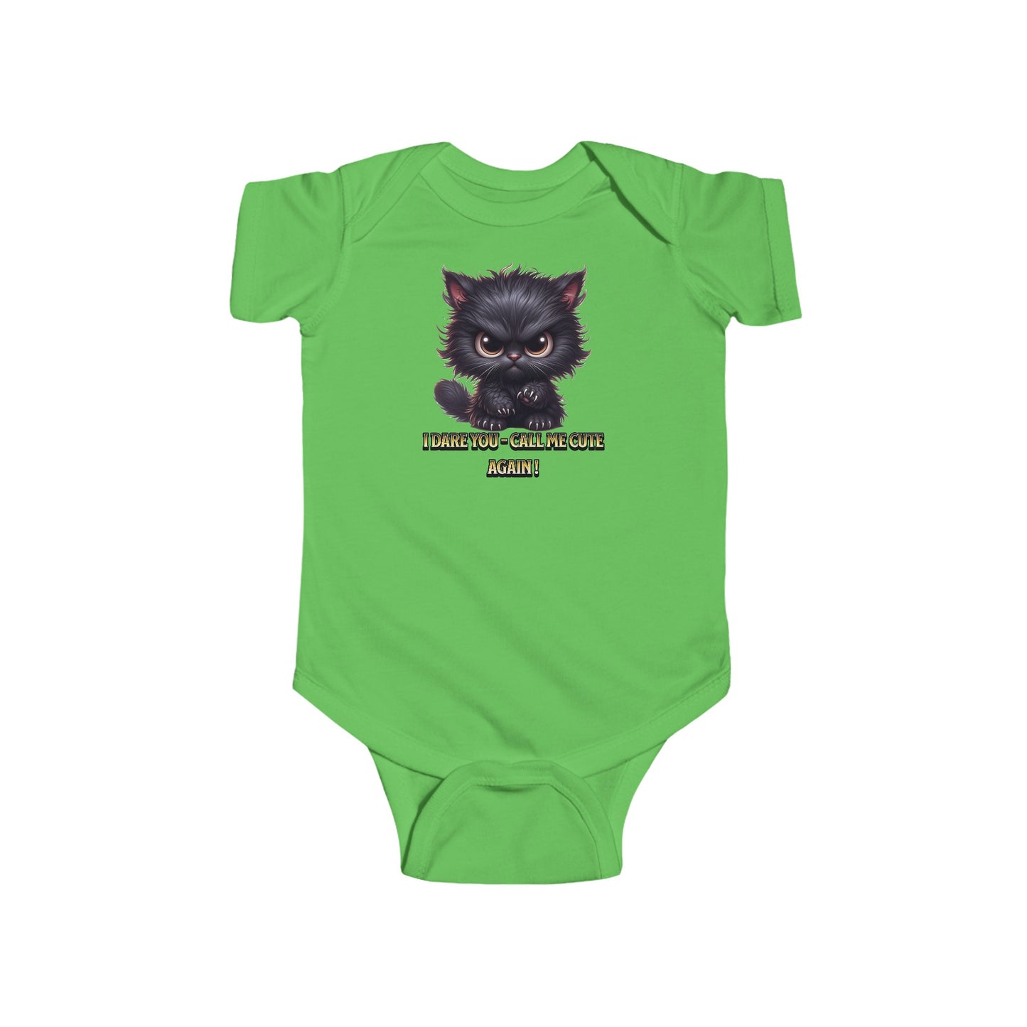 "I dare you - call me cute again!" - Infant Fine Jersey Bodysuit
